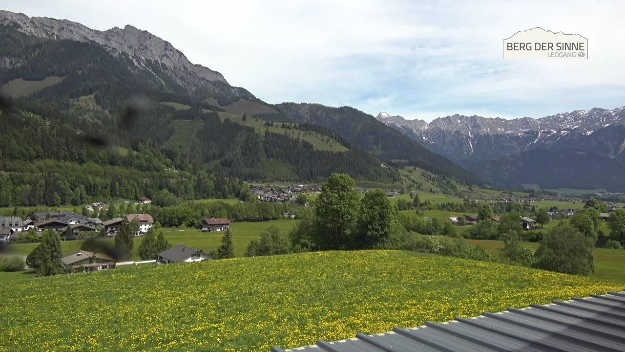 Archiv Foto Webcam Leogang Dorfblick