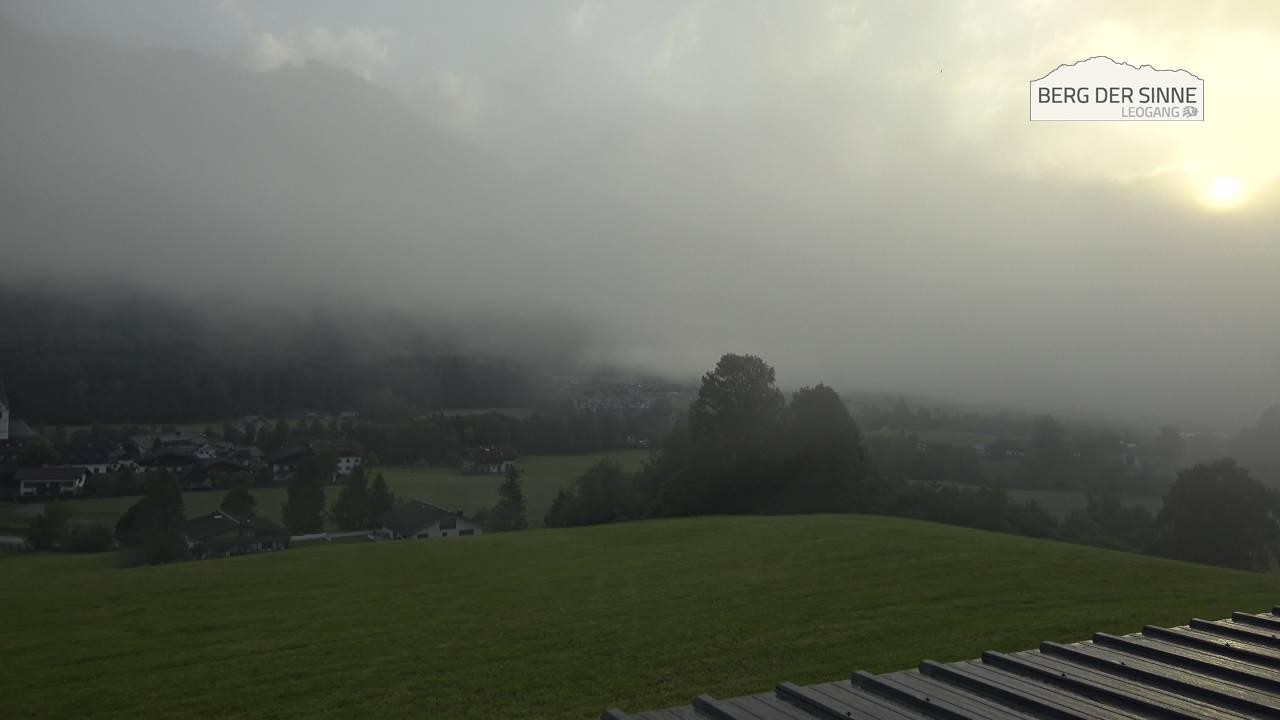 Archiv Foto Webcam Leogang Dorfblick