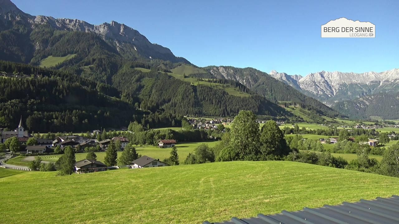 Archiv Foto Webcam Leogang Dorfblick