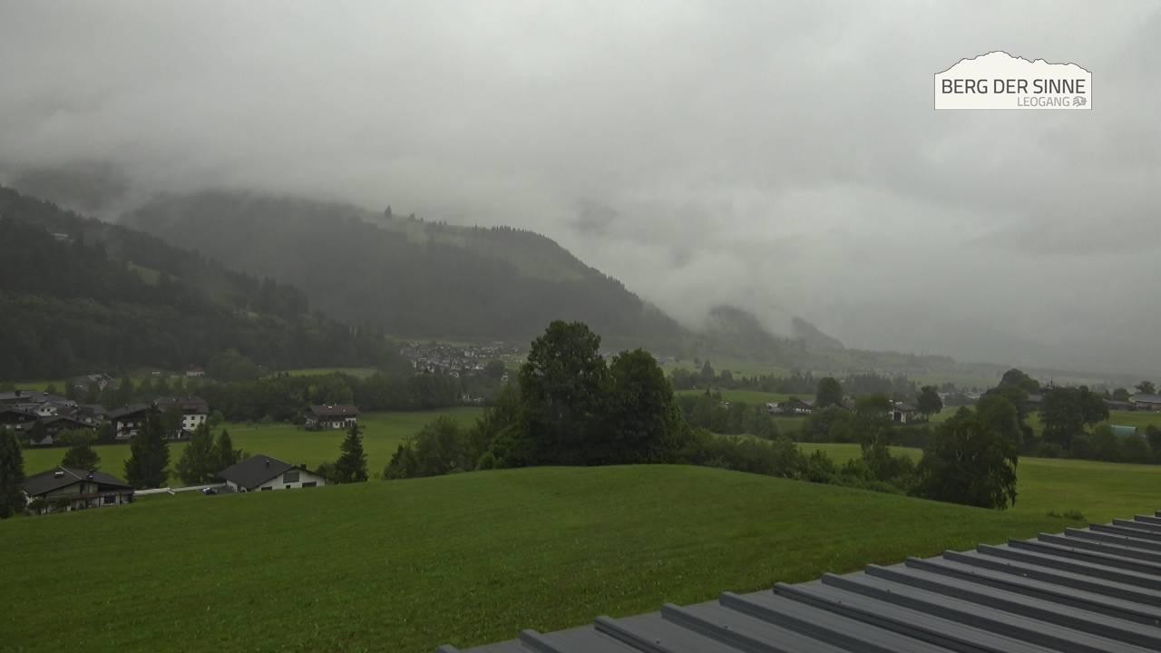 Archiv Foto Webcam Leogang Dorfblick
