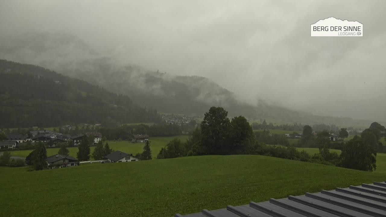 Archiv Foto Webcam Leogang Dorfblick