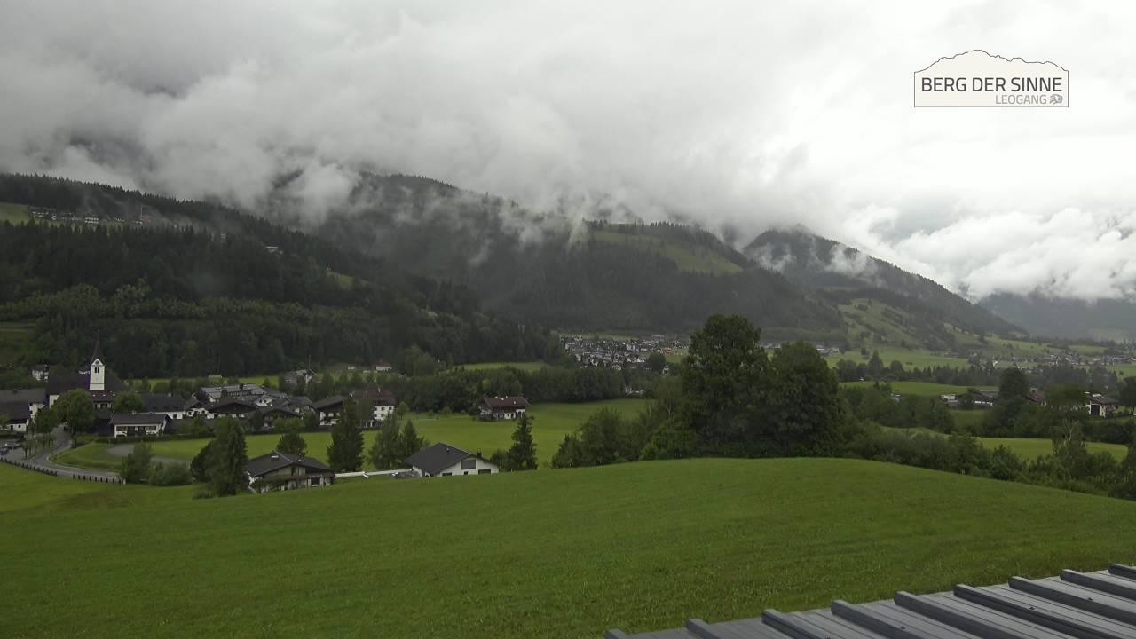 Archiv Foto Webcam Leogang Dorfblick