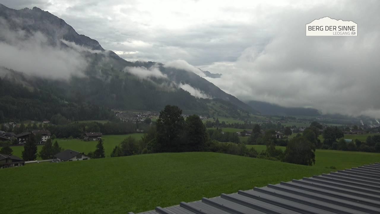 Archiv Foto Webcam Leogang Dorfblick