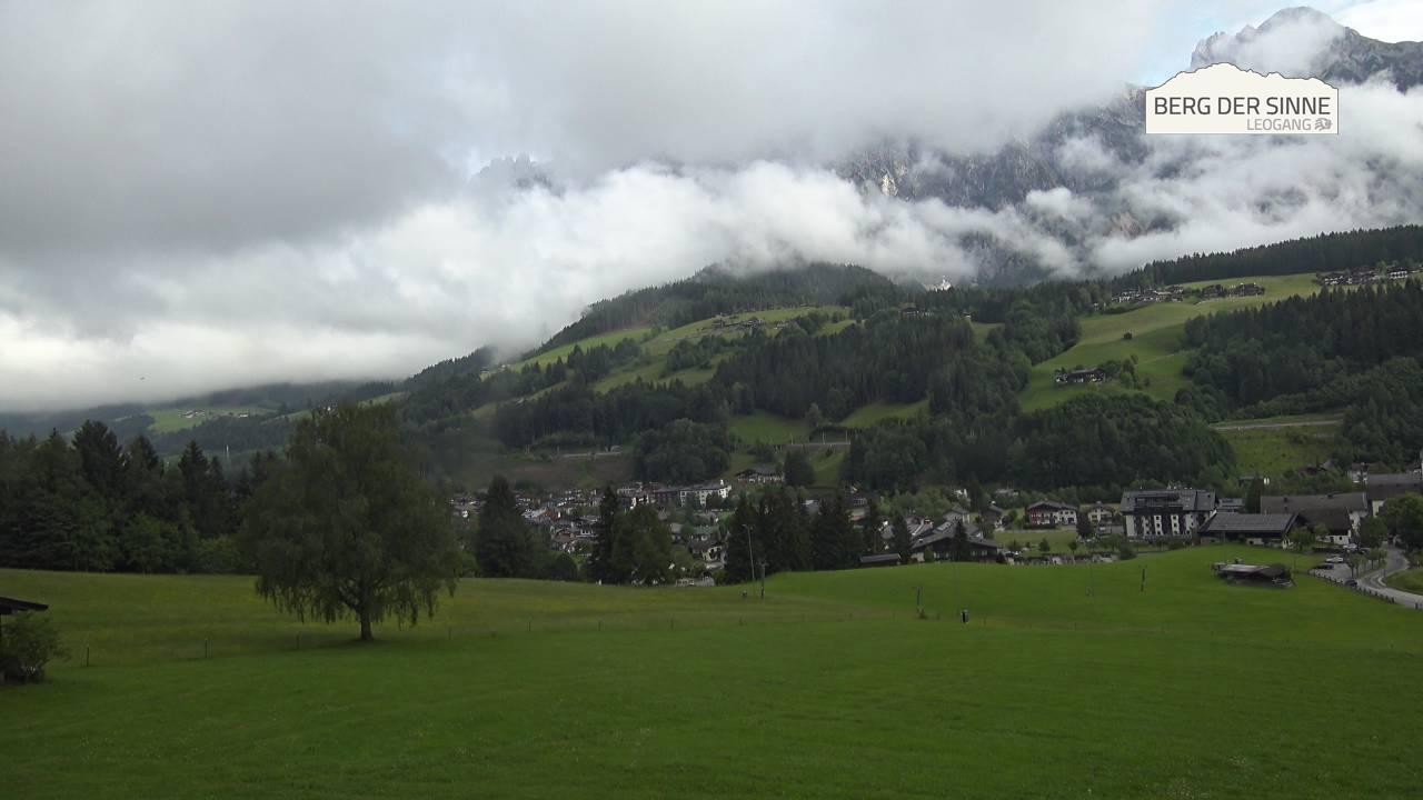 Archiv Foto Webcam Leogang Dorfblick