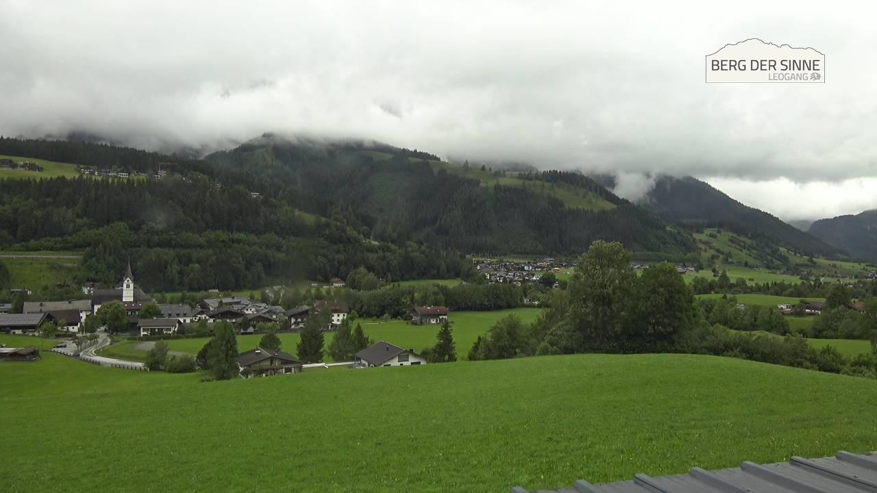 Archiv Foto Webcam Leogang Dorfblick