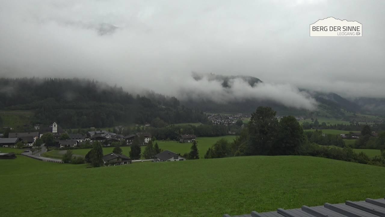 Archiv Foto Webcam Leogang Dorfblick