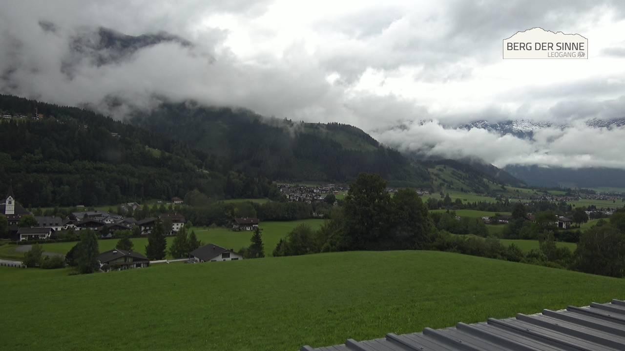 Archiv Foto Webcam Leogang Dorfblick