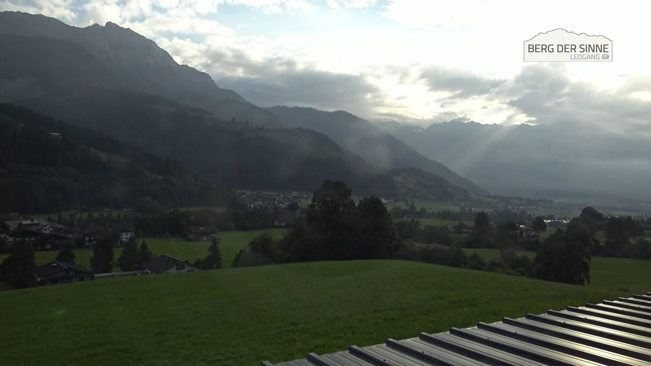 Archiv Foto Webcam Leogang Dorfblick