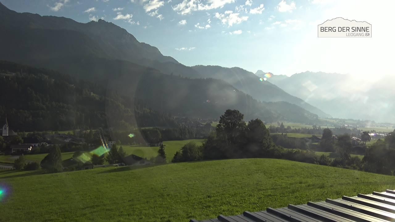 Archiv Foto Webcam Leogang Dorfblick