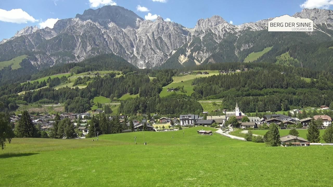 Archiv Foto Webcam Leogang Dorfblick