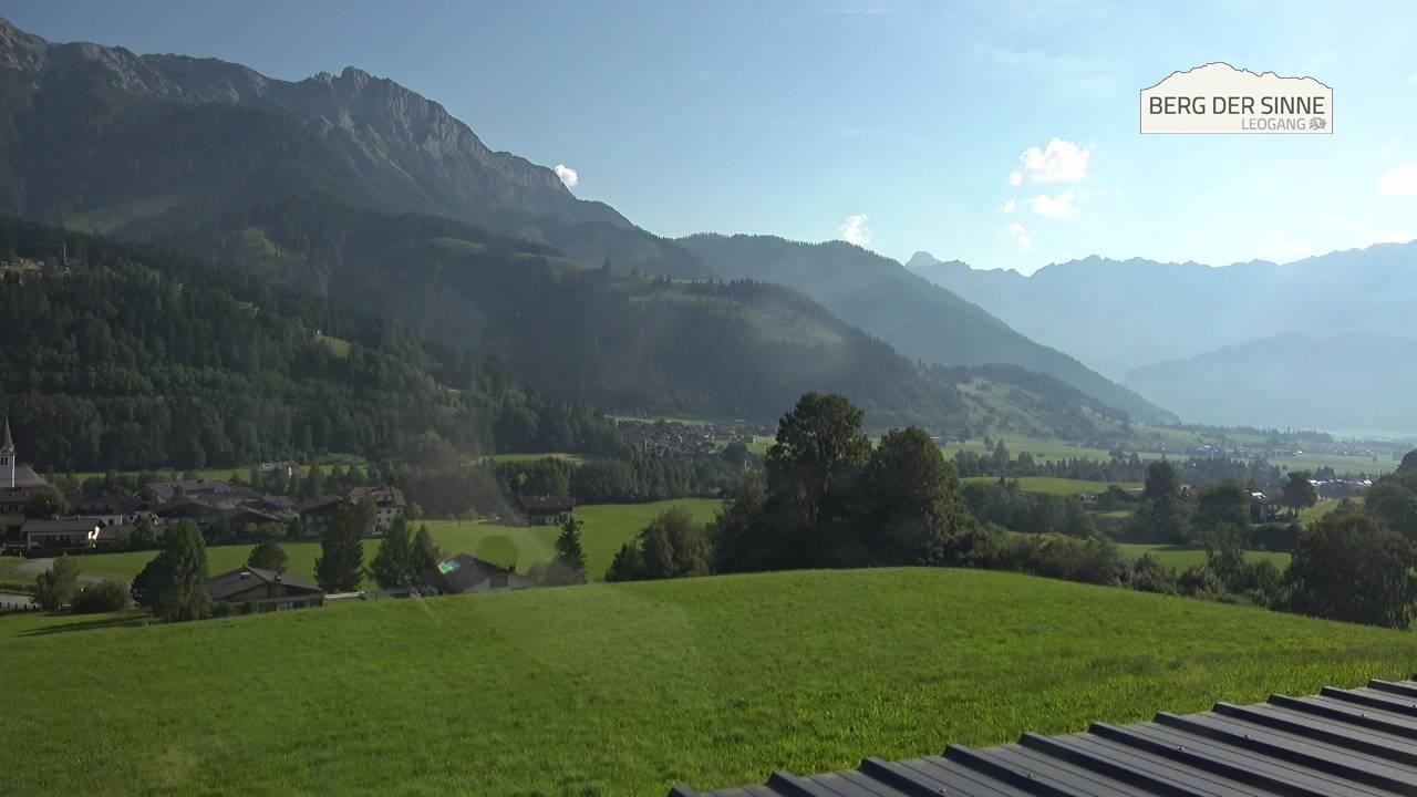Archiv Foto Webcam Leogang Dorfblick