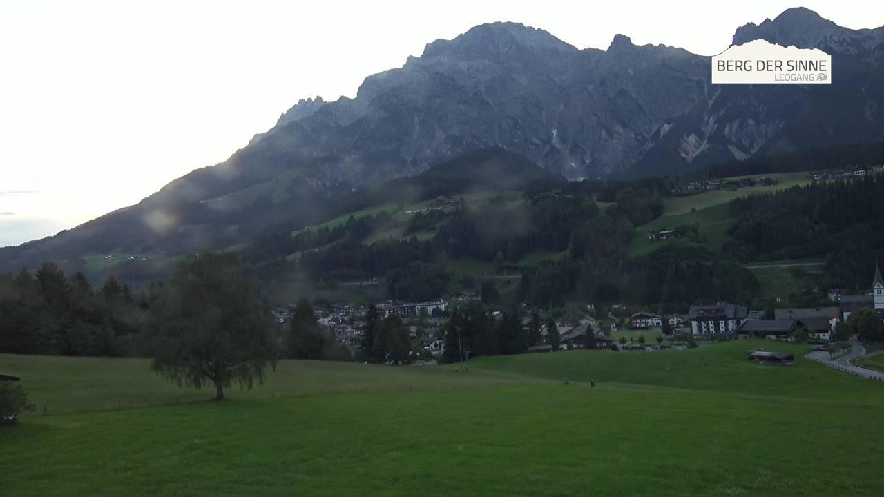 Archiv Foto Webcam Leogang Dorfblick