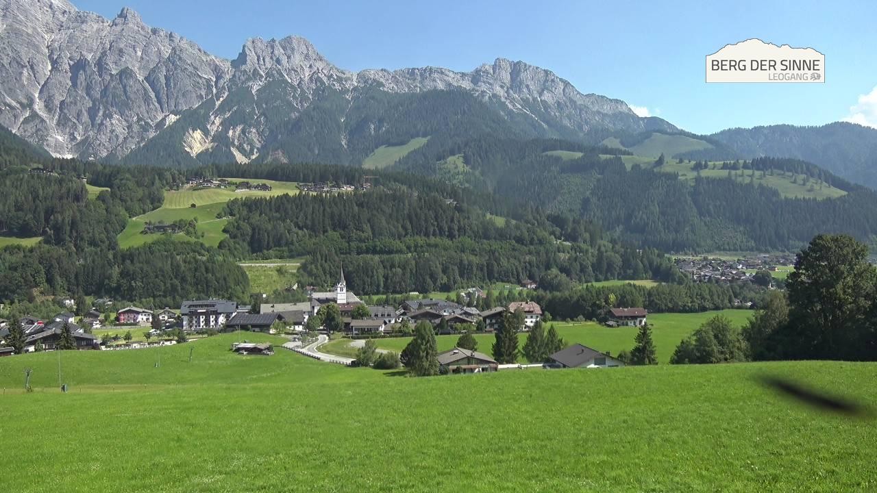 Archiv Foto Webcam Leogang Dorfblick