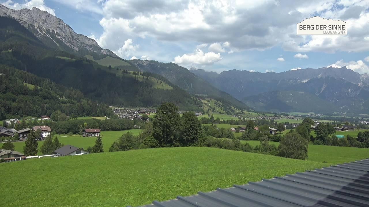 Archiv Foto Webcam Leogang Dorfblick