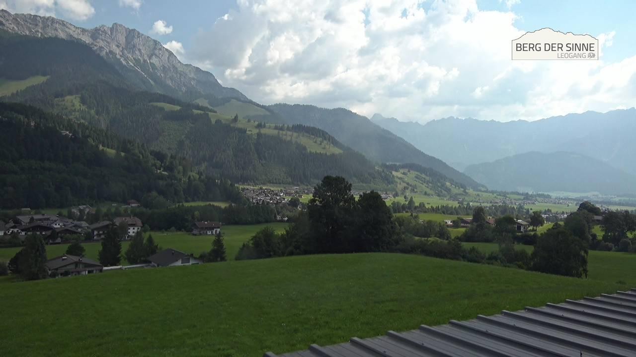 Archiv Foto Webcam Leogang Dorfblick