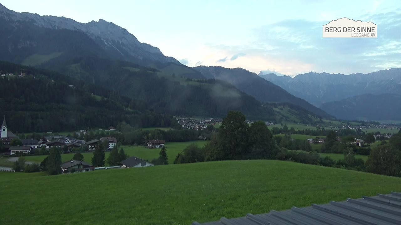 Archiv Foto Webcam Leogang Dorfblick