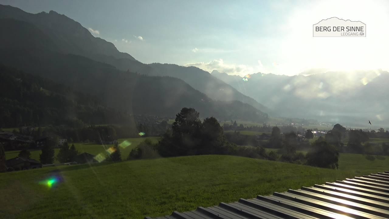 Archiv Foto Webcam Leogang Dorfblick