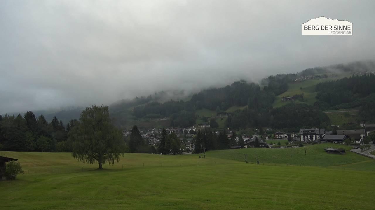 Archiv Foto Webcam Leogang Dorfblick