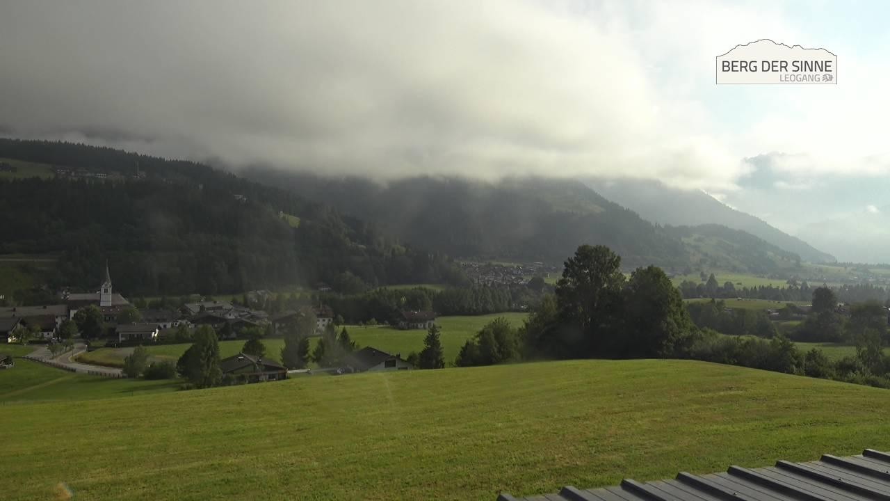 Archiv Foto Webcam Leogang Dorfblick