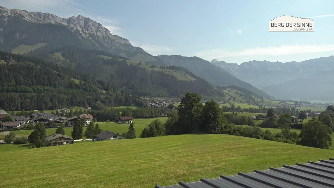 Archiv Foto Webcam Leogang Dorfblick