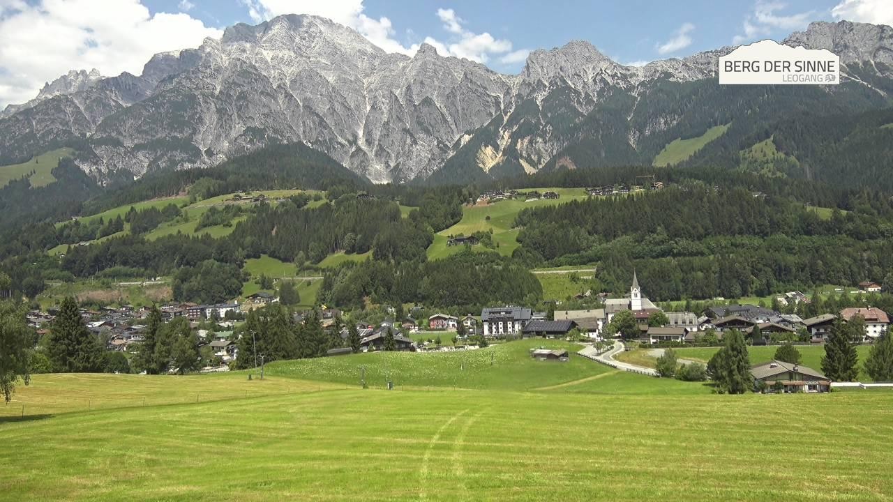 Archiv Foto Webcam Leogang Dorfblick