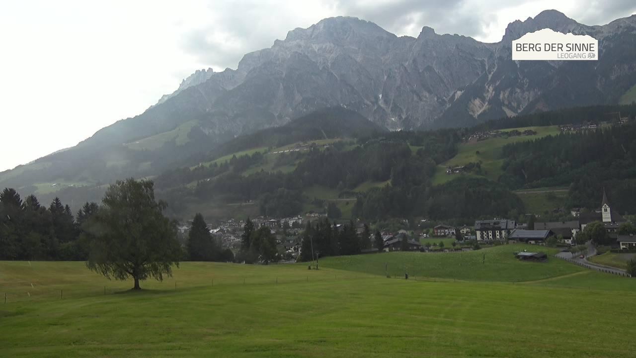 Archiv Foto Webcam Leogang Dorfblick