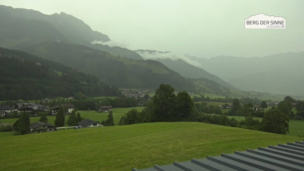 Archiv Foto Webcam Leogang Dorfblick