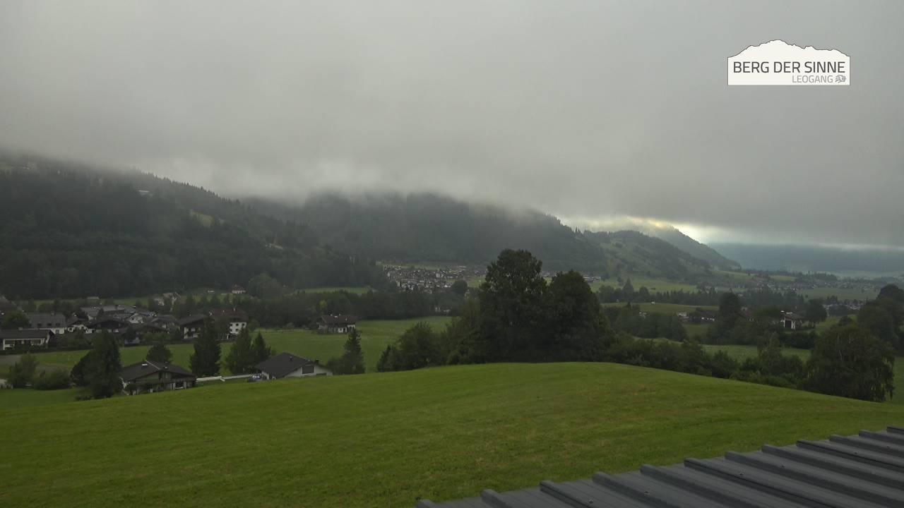 Archiv Foto Webcam Leogang Dorfblick