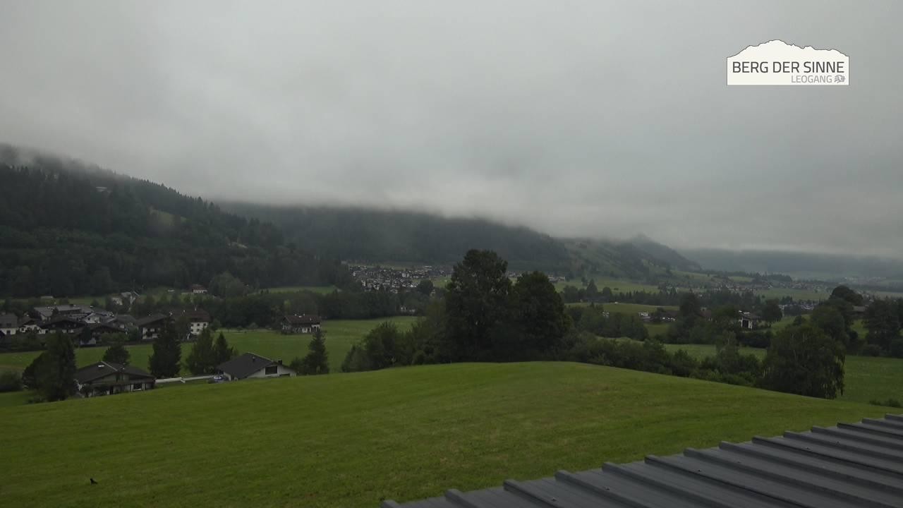 Archiv Foto Webcam Leogang Dorfblick