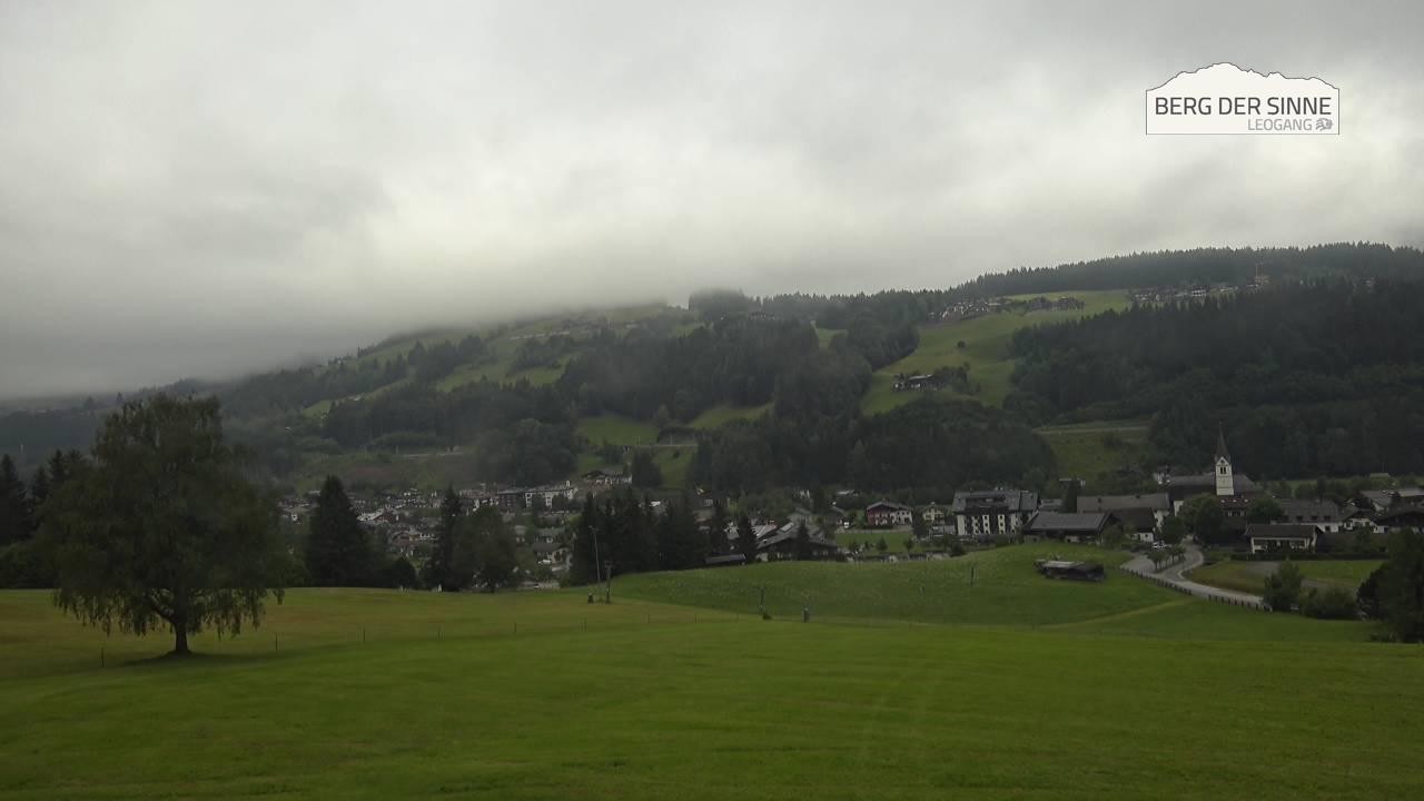 Archiv Foto Webcam Leogang Dorfblick
