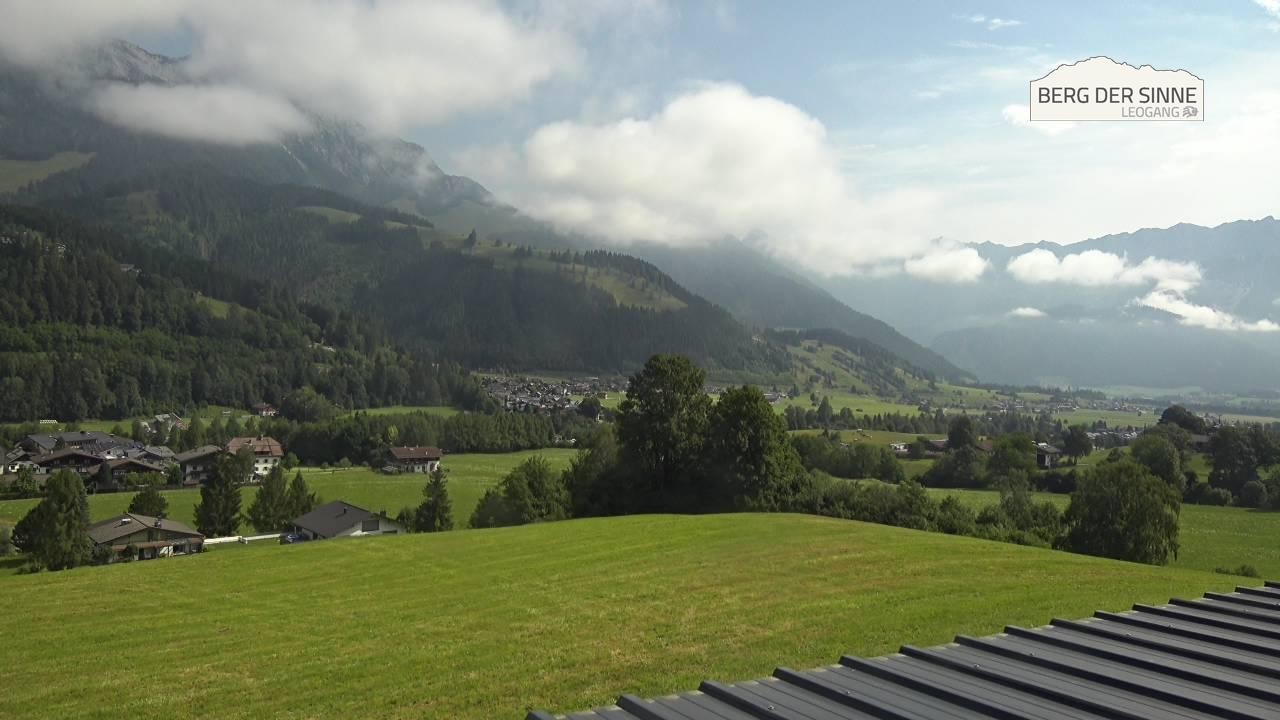 Archiv Foto Webcam Leogang Dorfblick