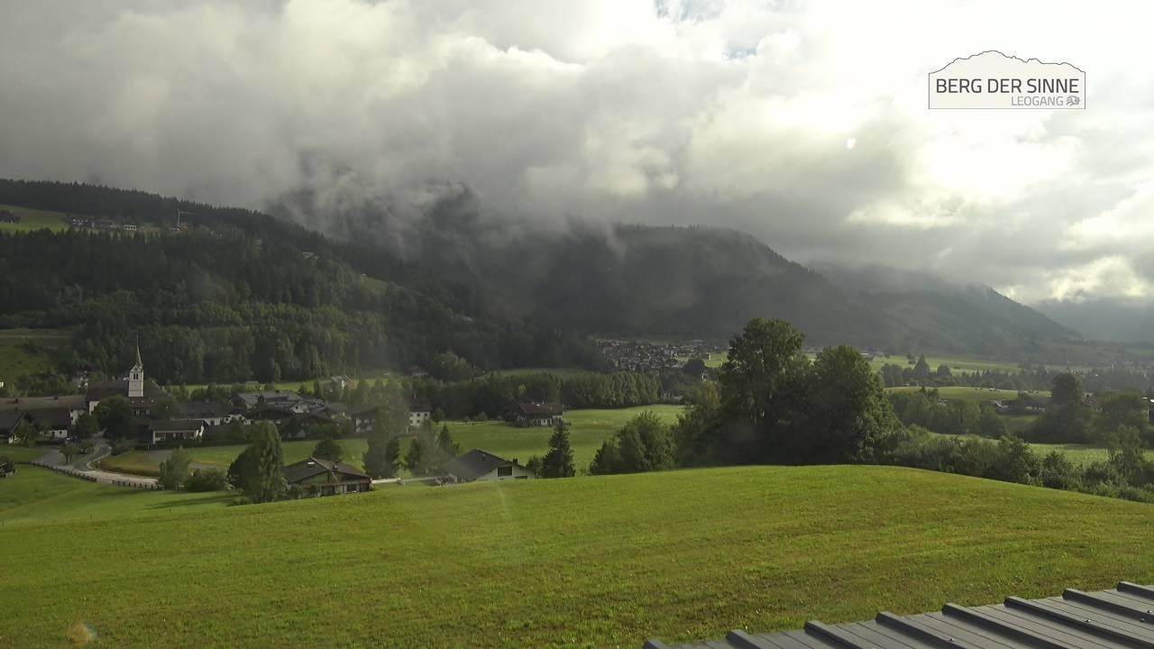 Archiv Foto Webcam Leogang Dorfblick