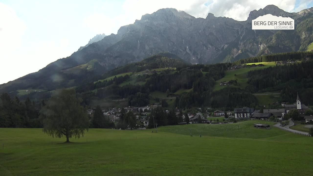 Archiv Foto Webcam Leogang Dorfblick