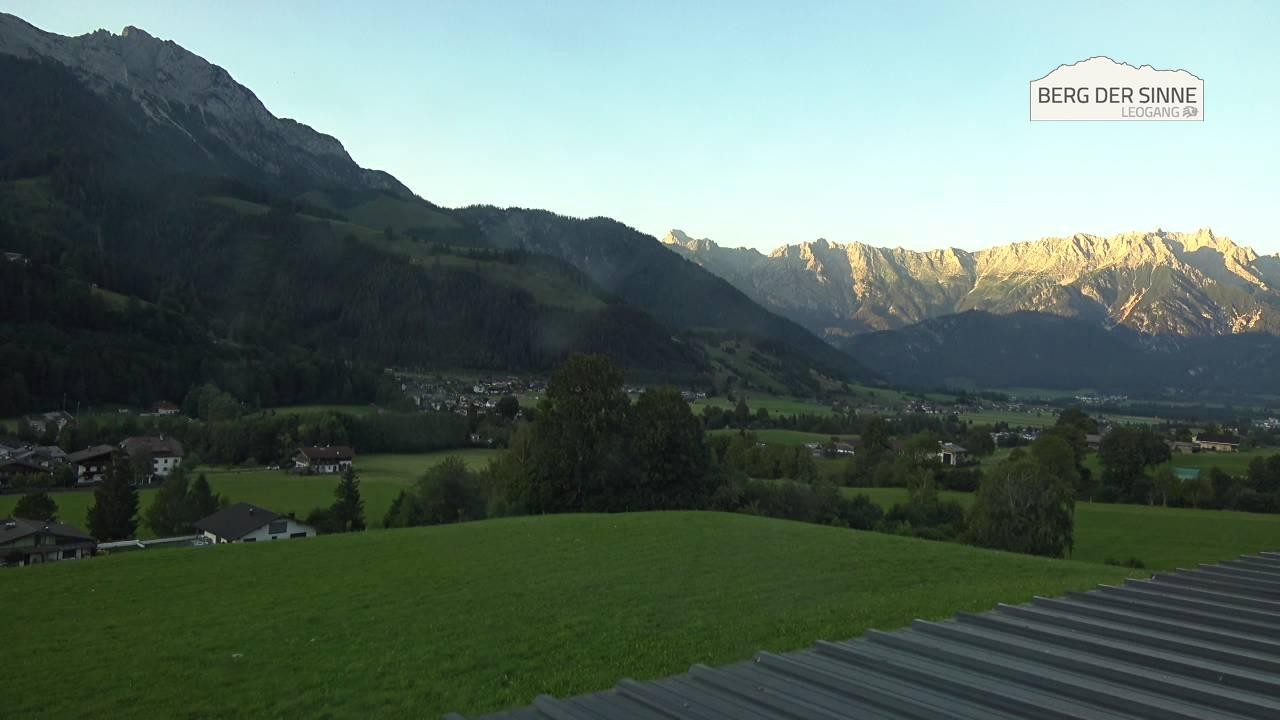 Archiv Foto Webcam Leogang Dorfblick