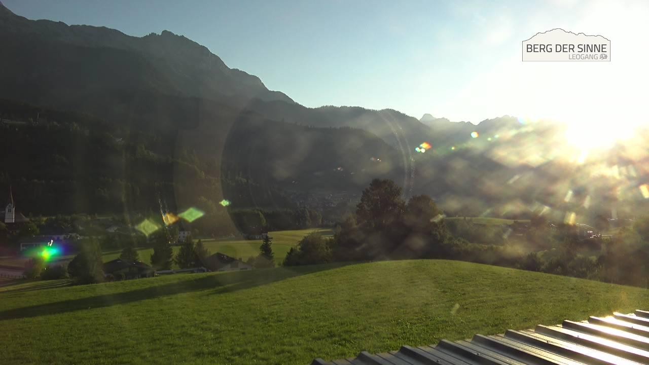 Archiv Foto Webcam Leogang Dorfblick