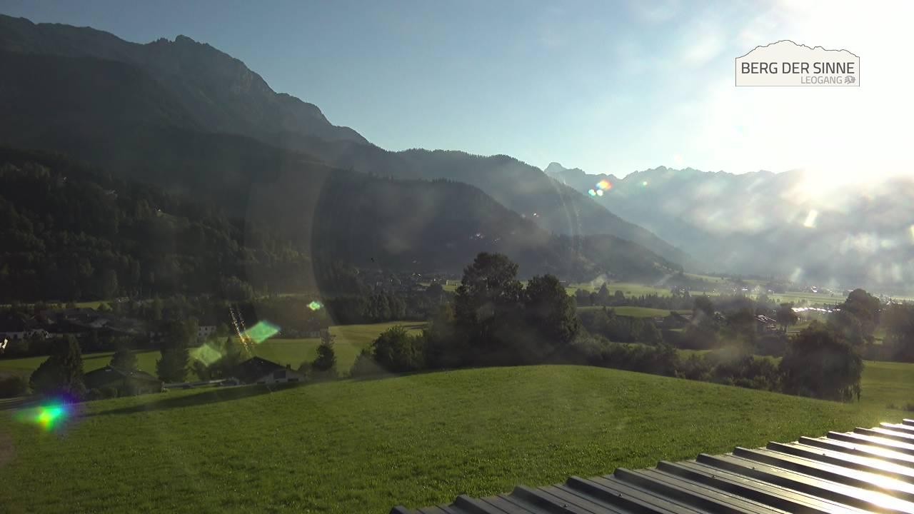Archiv Foto Webcam Leogang Dorfblick
