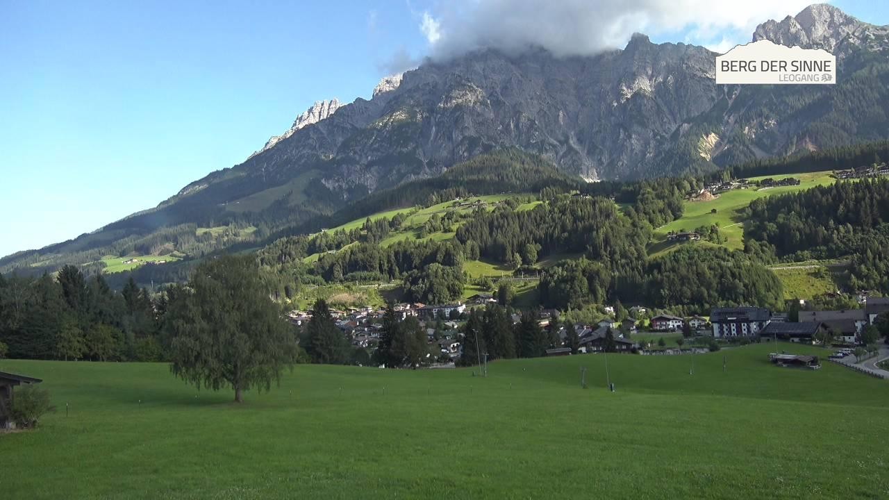 Archiv Foto Webcam Leogang Dorfblick