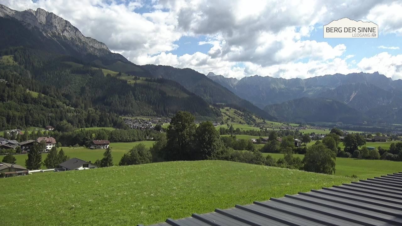 Archiv Foto Webcam Leogang Dorfblick
