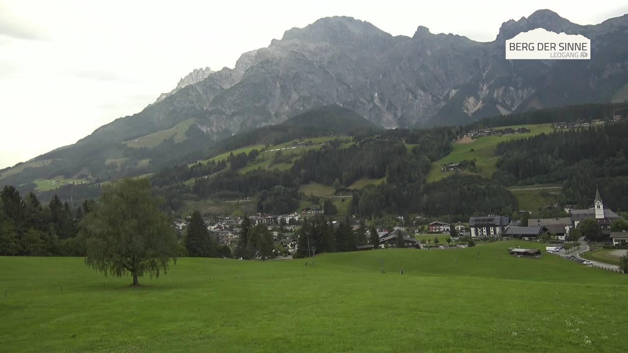 Archiv Foto Webcam Leogang Dorfblick