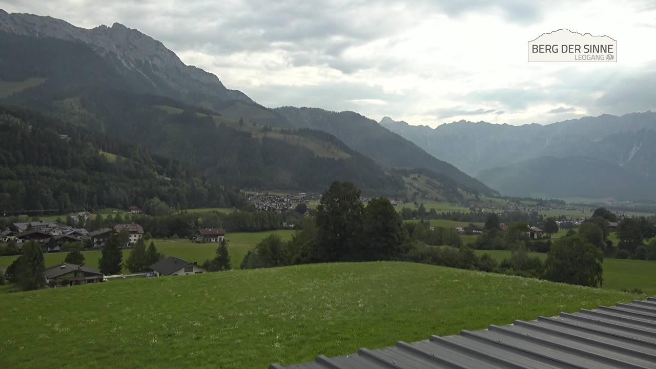 Archiv Foto Webcam Leogang Dorfblick