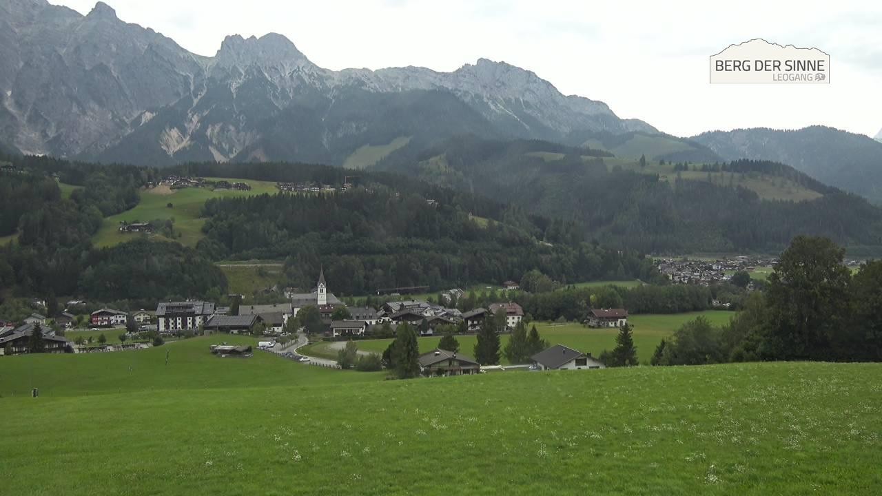 Archiv Foto Webcam Leogang Dorfblick