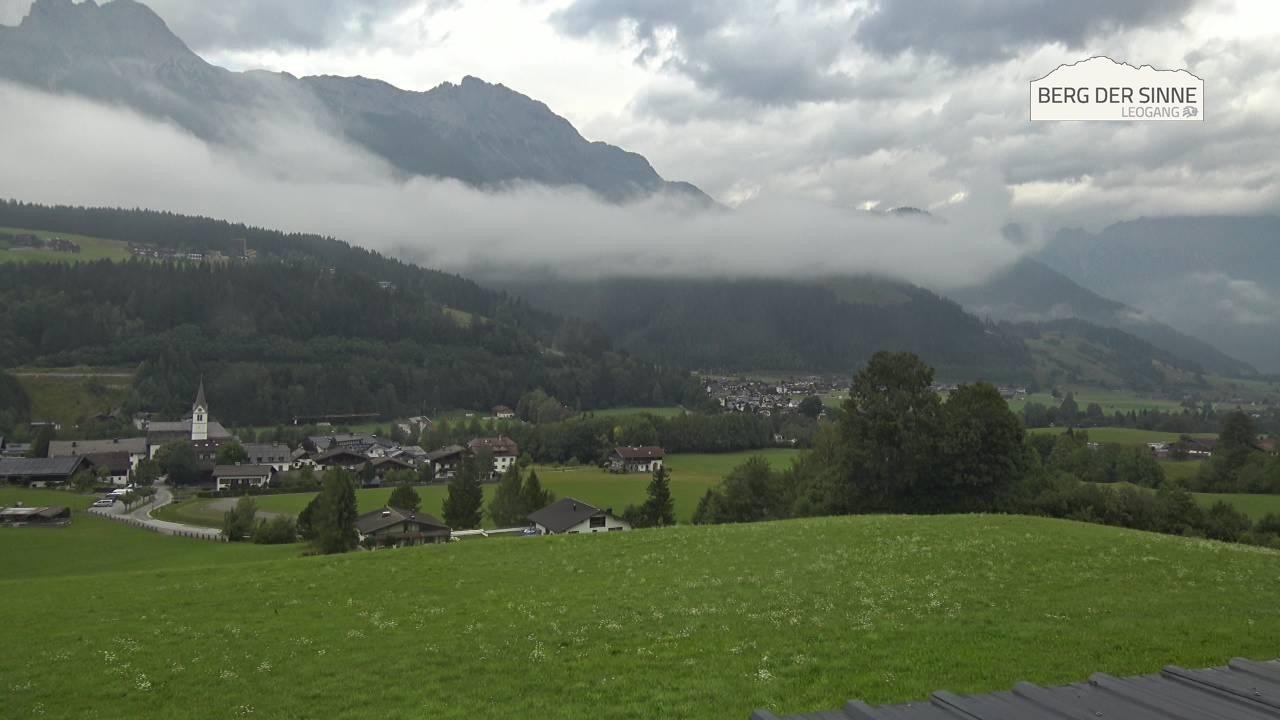 Archiv Foto Webcam Leogang Dorfblick