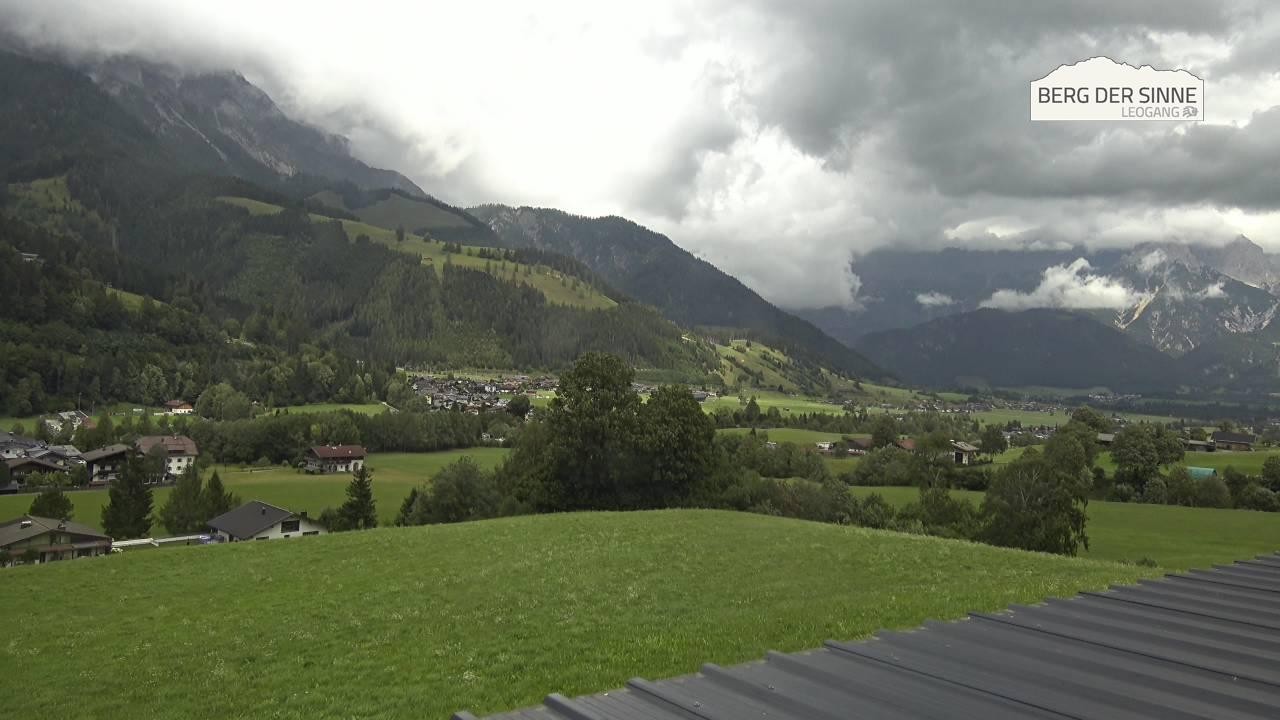 Archiv Foto Webcam Leogang Dorfblick
