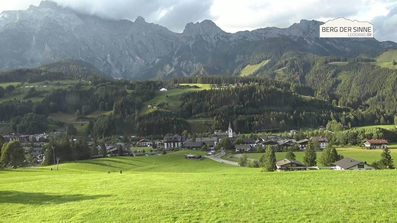 Archiv Foto Webcam Leogang Dorfblick