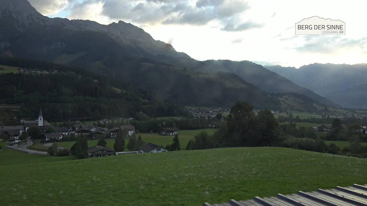 Archiv Foto Webcam Leogang Dorfblick