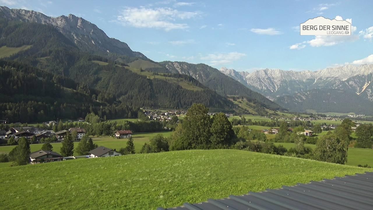 Archiv Foto Webcam Leogang Dorfblick