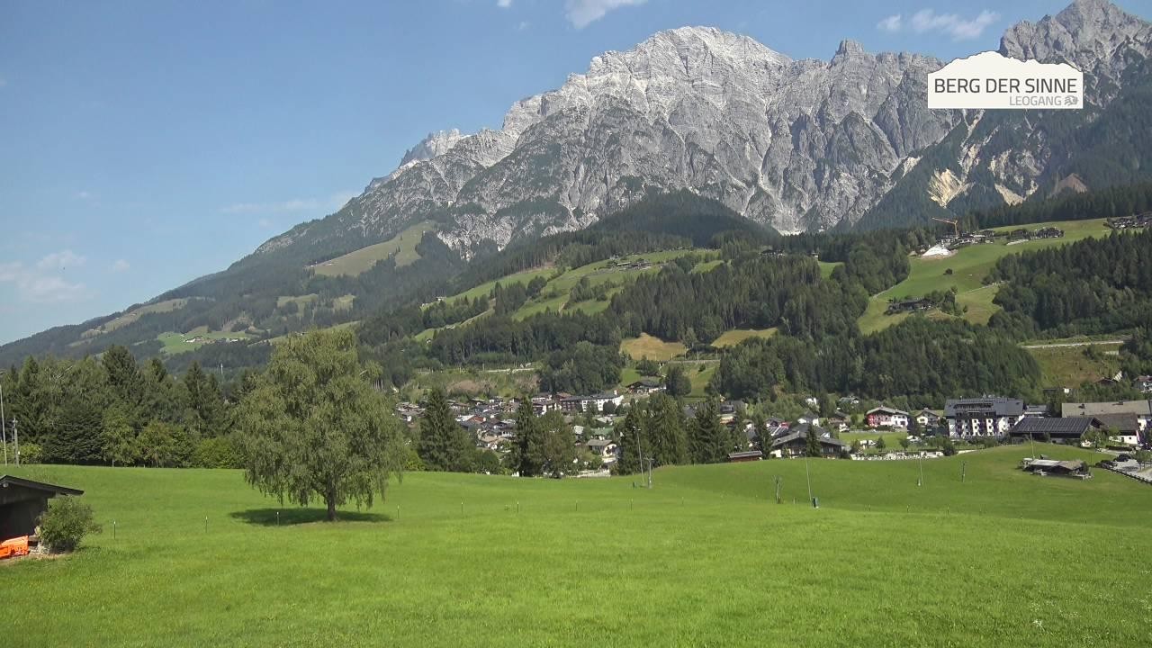 Archiv Foto Webcam Leogang Dorfblick
