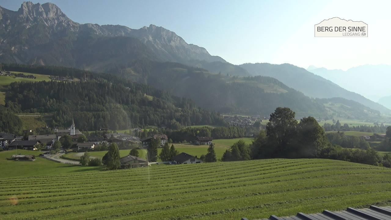 Archiv Foto Webcam Leogang Dorfblick