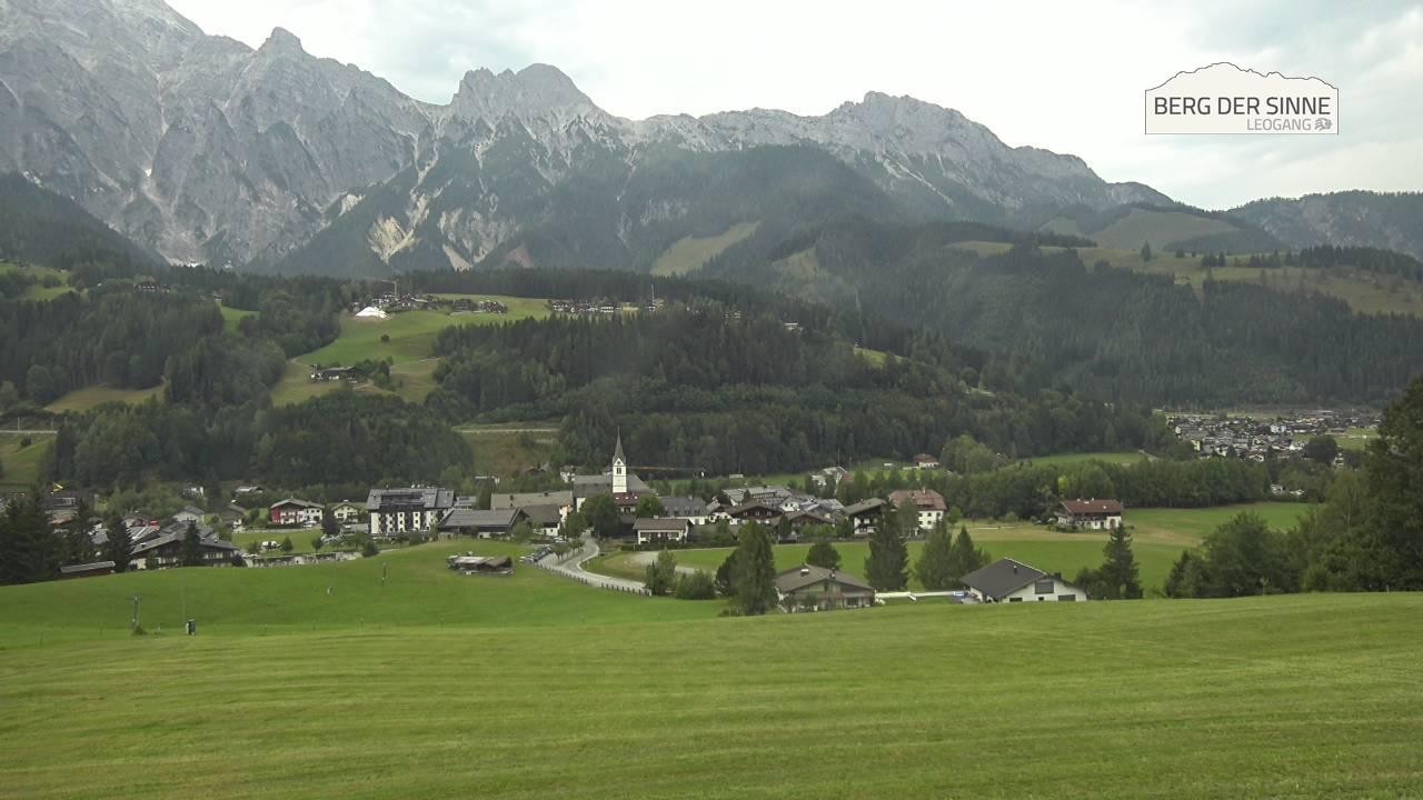 Archiv Foto Webcam Leogang Dorfblick