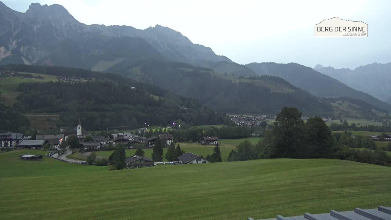 Archiv Foto Webcam Leogang Dorfblick